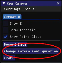 open camera config